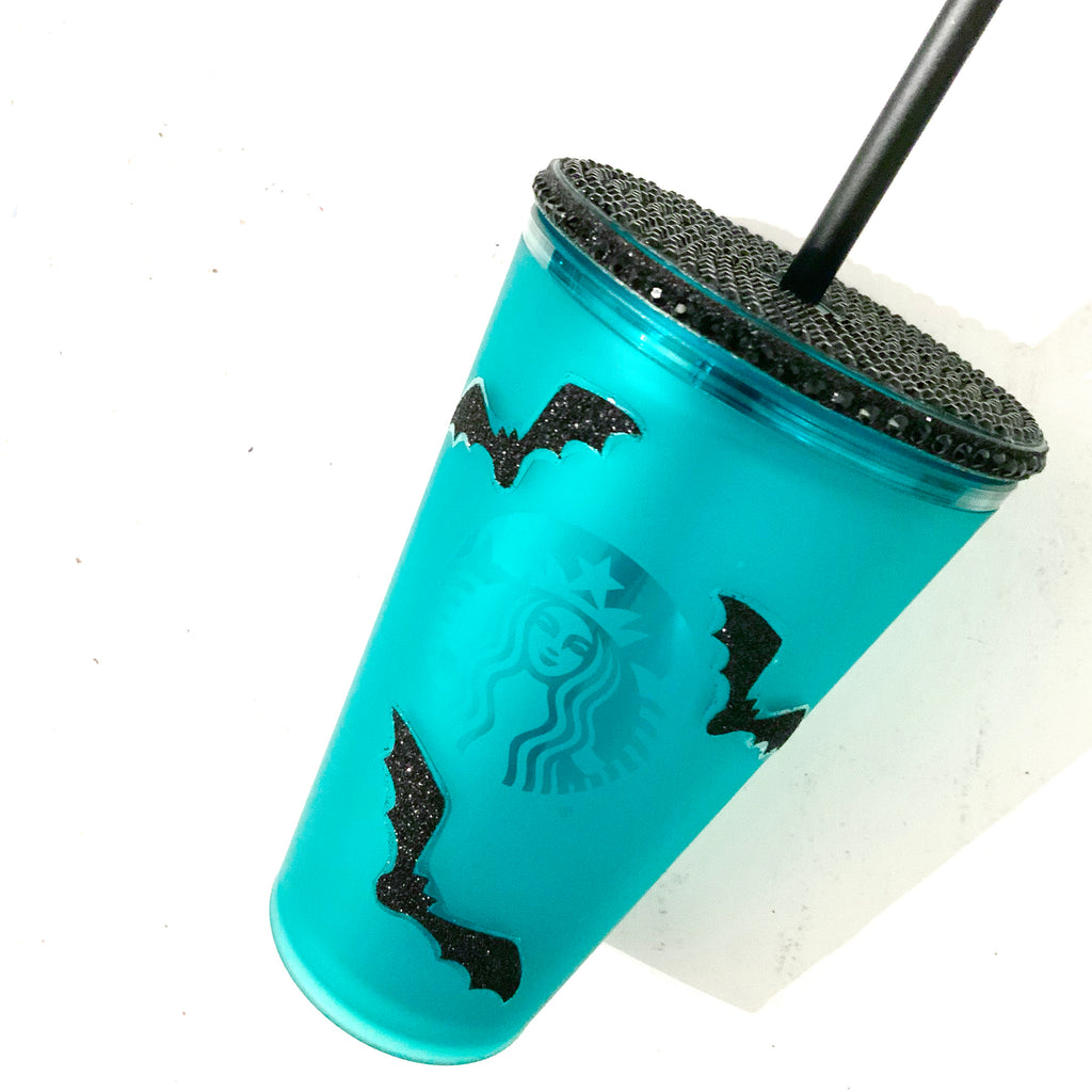 Starbucks Custom Matte Teal Bat Cup