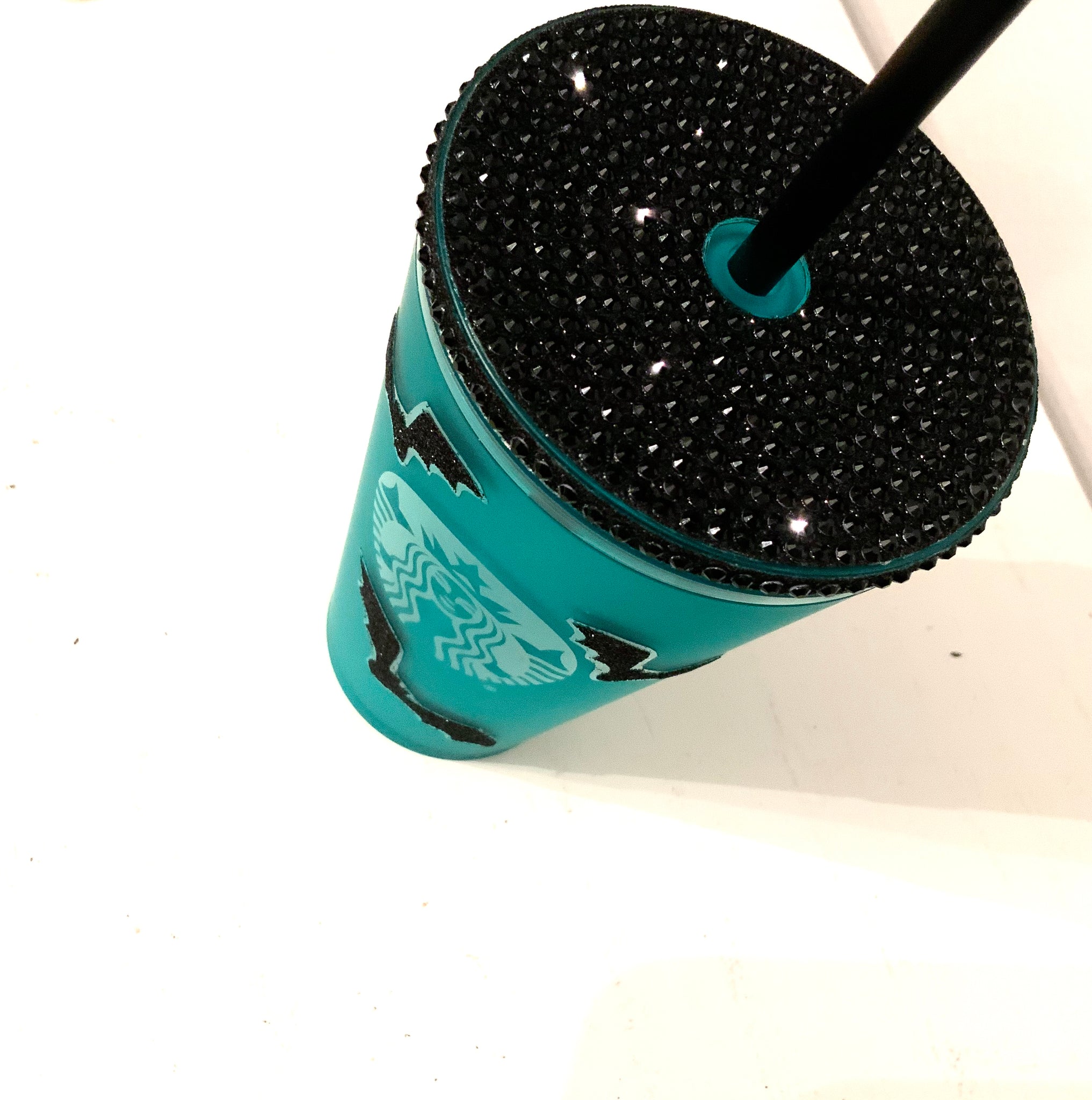 Starbucks Custom Matte Teal Bat Cup